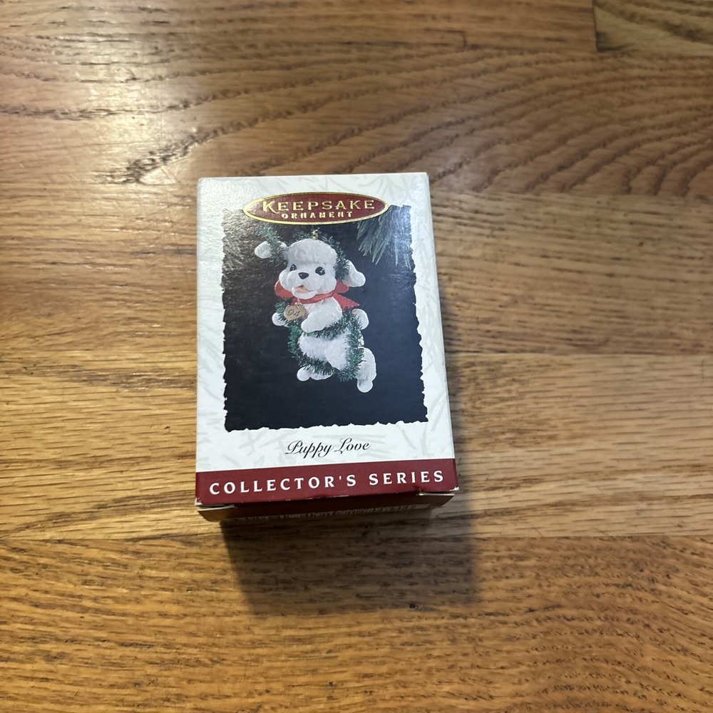 Hallmark Keepsake Ornament 1994 Puppy Love Poodle Christmas Holiday